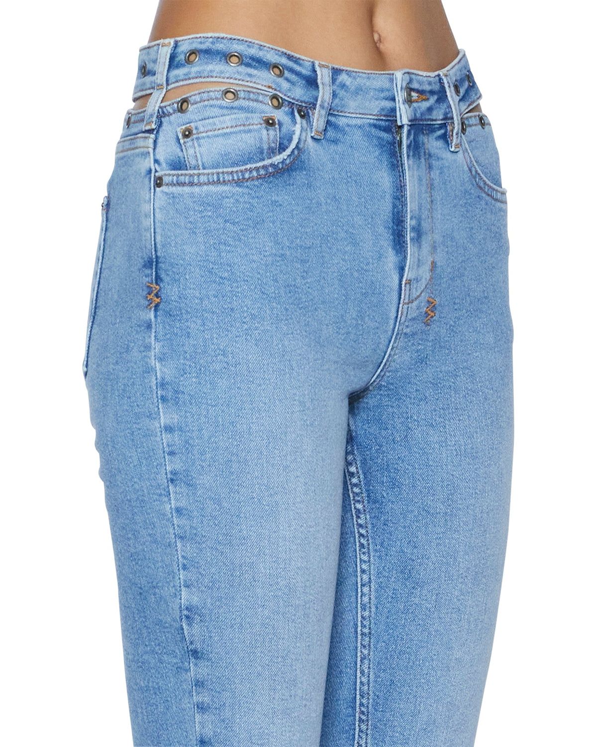 WOMENS HI N WASTED XTRA CHROMA DENIM JEANS