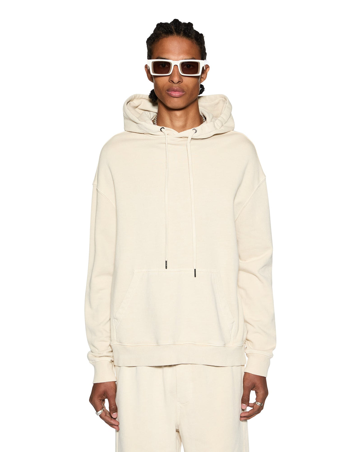 MENS 4 X 4 BIGGIE HOODIE DESERT FLEECE