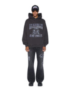 MENS ENGINE EKCESS HOODIE FADED BLACK FLEECE