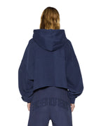 WOMENS OH G HOODIE CROPPED INK BLUE FLEECE