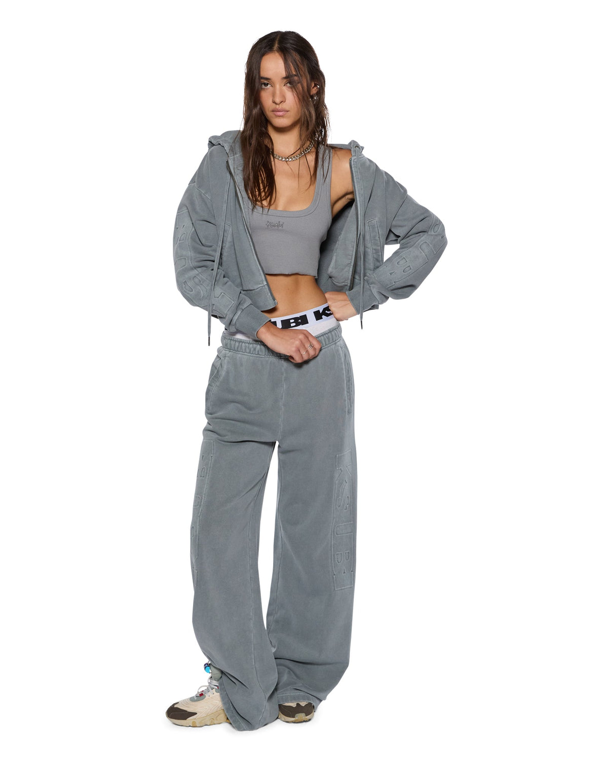 WOMENS SOTT ORIGIN HOODIE NIGHTOWL GREY FLEECE