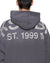 MENS  STATE EKCESS HOODIE CHARCOAL FADE OVERSIZED FLEECE
