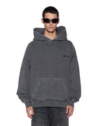 MENS THORNED EKCESS HOODIE CHARCOAL FLEECE