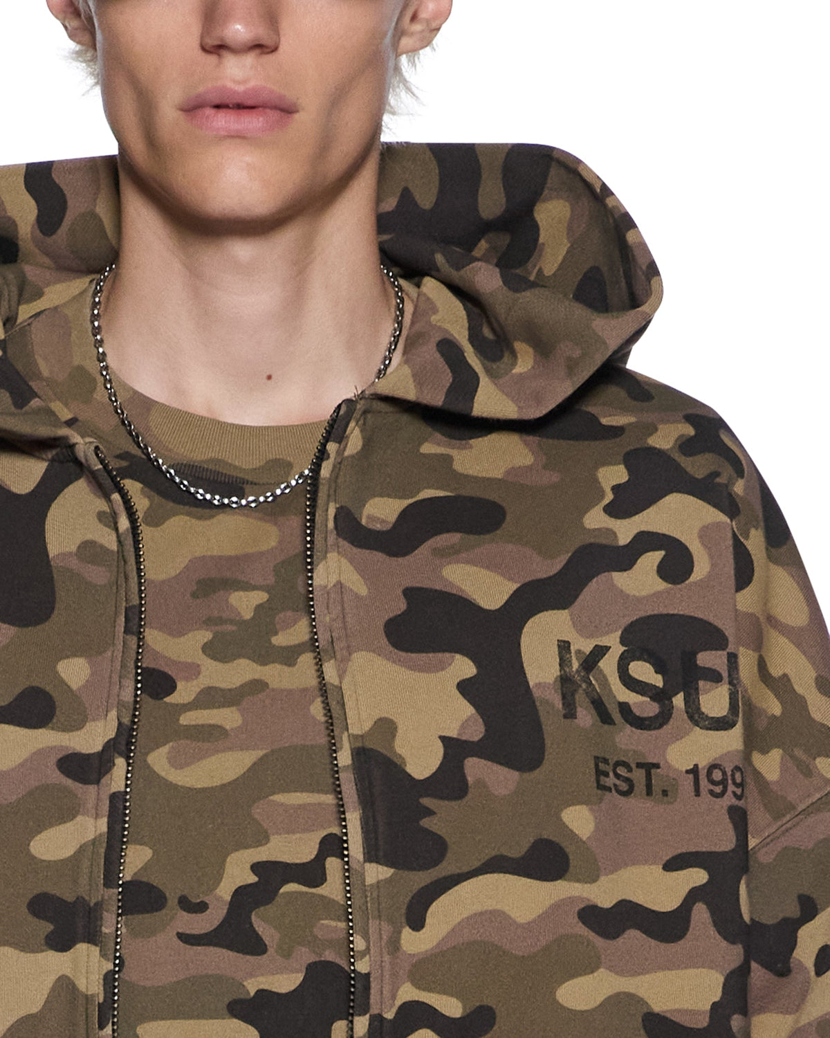 ZIP THRU HALEN HOODIE CAMO