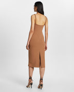 Womens Hurley Dress Latte Fitted Dresses - Tan