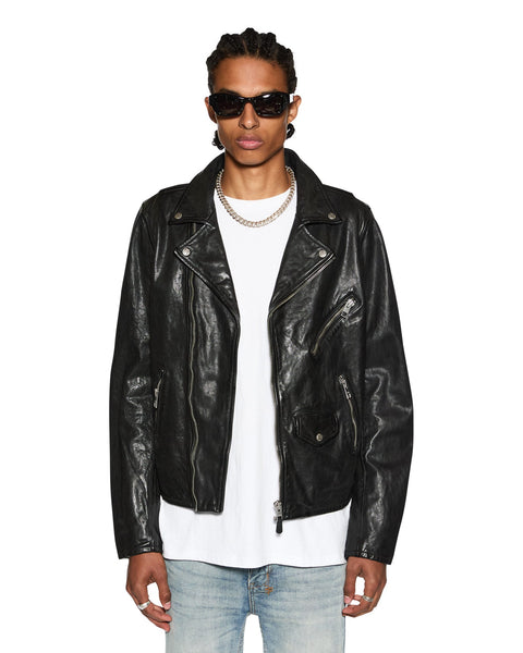 Mens Capitol Leather Jacket Black Jackets | Ksubi ++