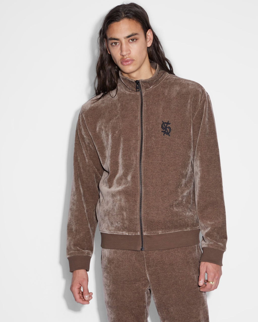 Mens Antidote Track Jacket Olive Regular Jackets - Green