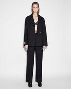 Womens Dettached Trouser Klassic Straight Pants - Black