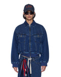 DISTRICT BOMBER MAYFAIR BLUE SPLICED