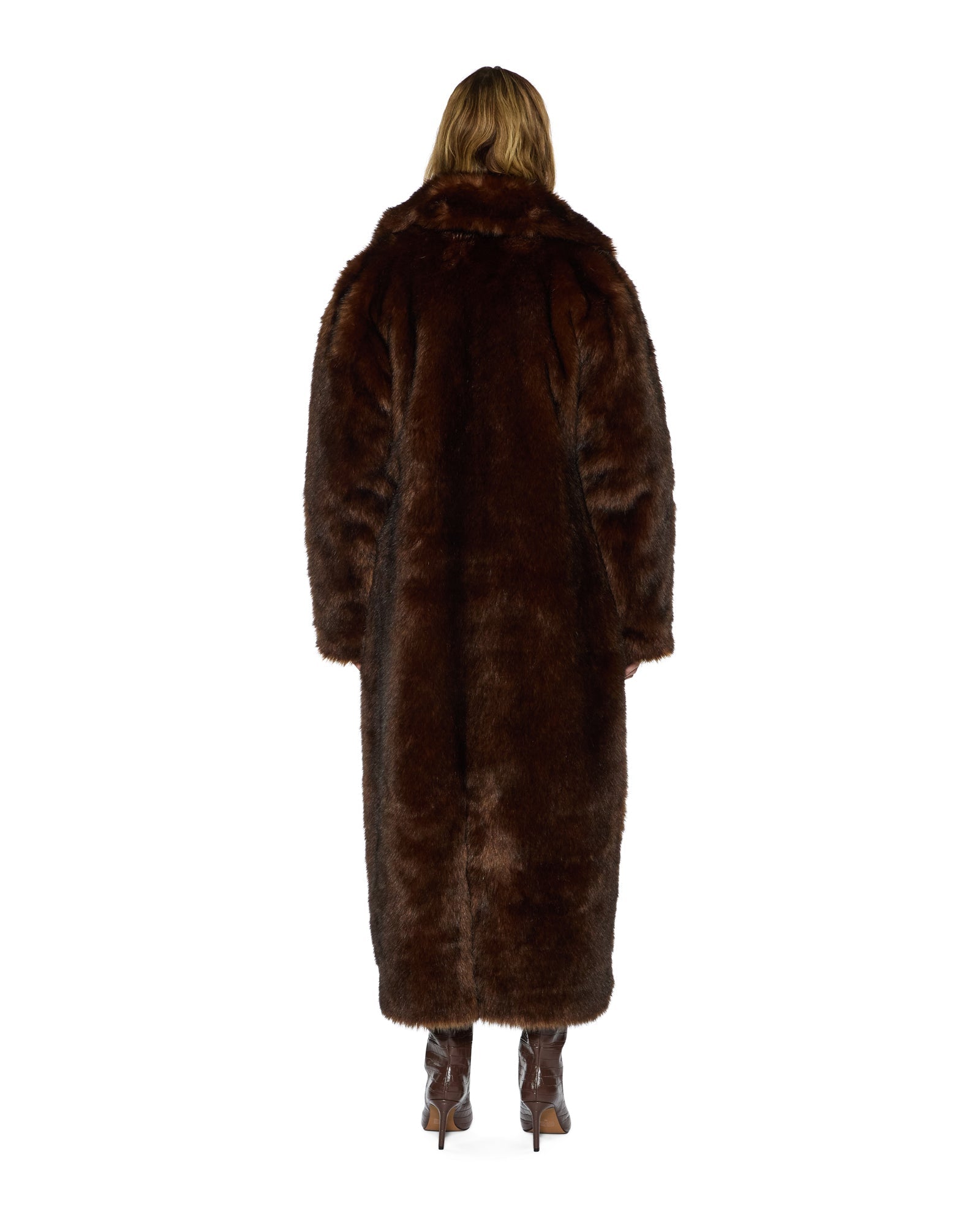 WOMENS  ALTON FAUX FUR JACKET TAWNY STRAIGHT JACKETS