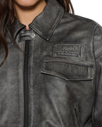 WOMENS HIGHWAY BOMBER VINTAGE BLACK JACKETS