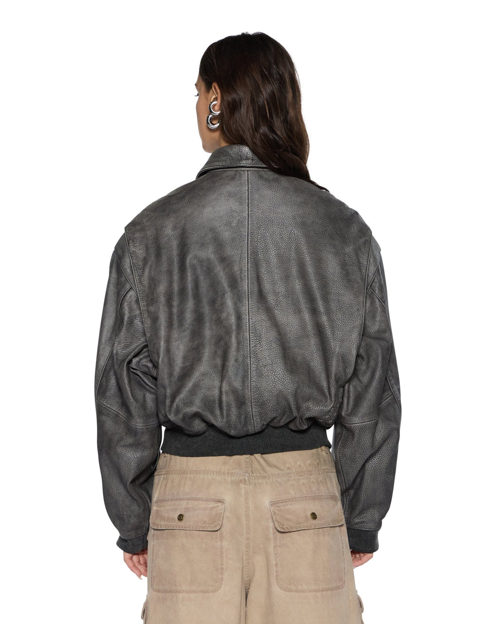 WOMENS HIGHWAY BOMBER VINTAGE BLACK JACKETS