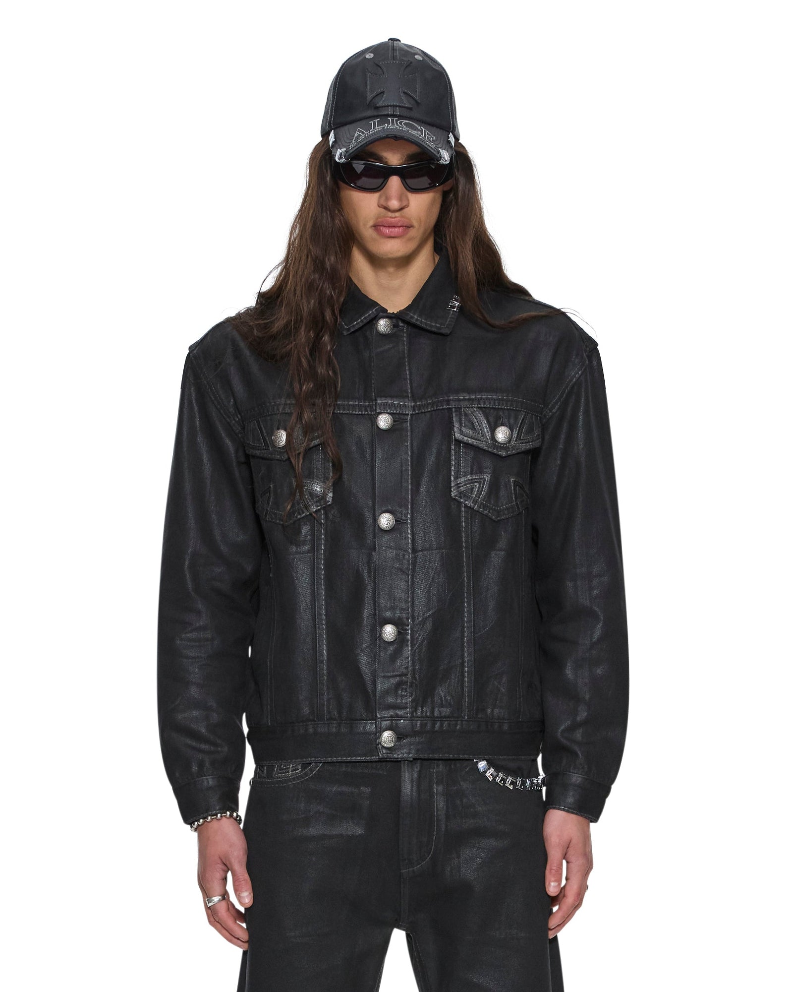 MENS KSUBI X ALICE HOLLYWOOD OH G JACKET BLACK WAX REGULAR JACKETS