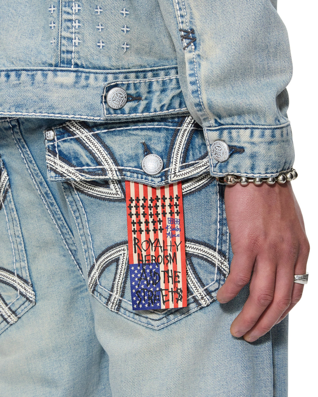 MENS KSUBI X ALICE HOLLYWOOD TORO PUNK DENIM JEANS
