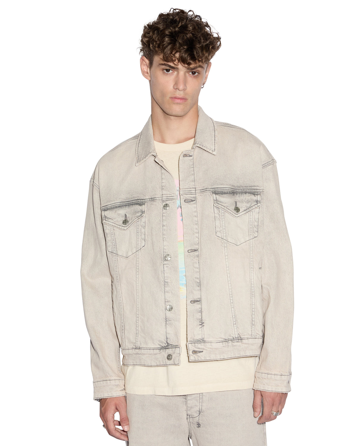 Mens Oh G Jacket Pluto Oversized Jackets - Grey