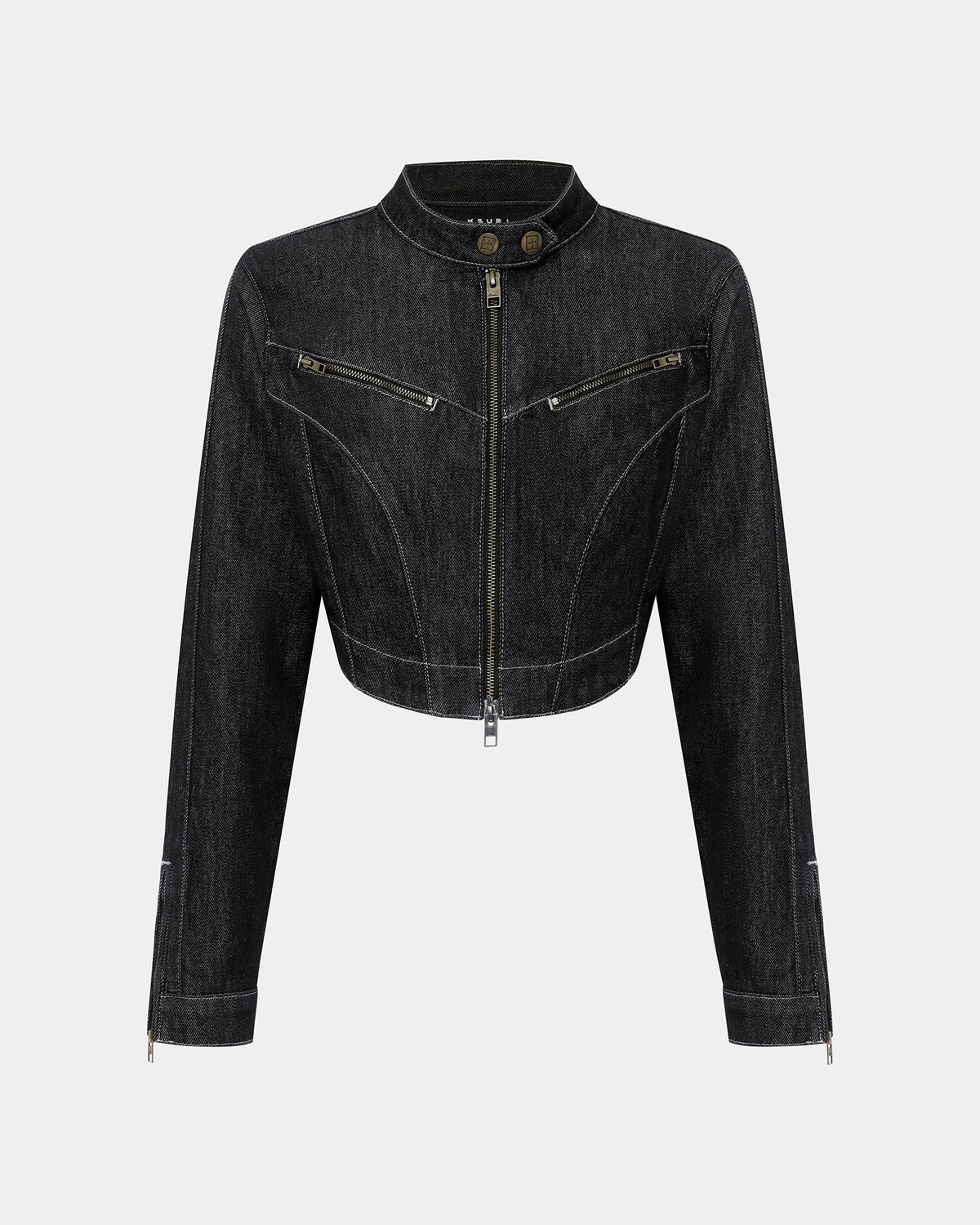 Womens Paradigm Crop Jacket Midnight Cropped Jackets - Black