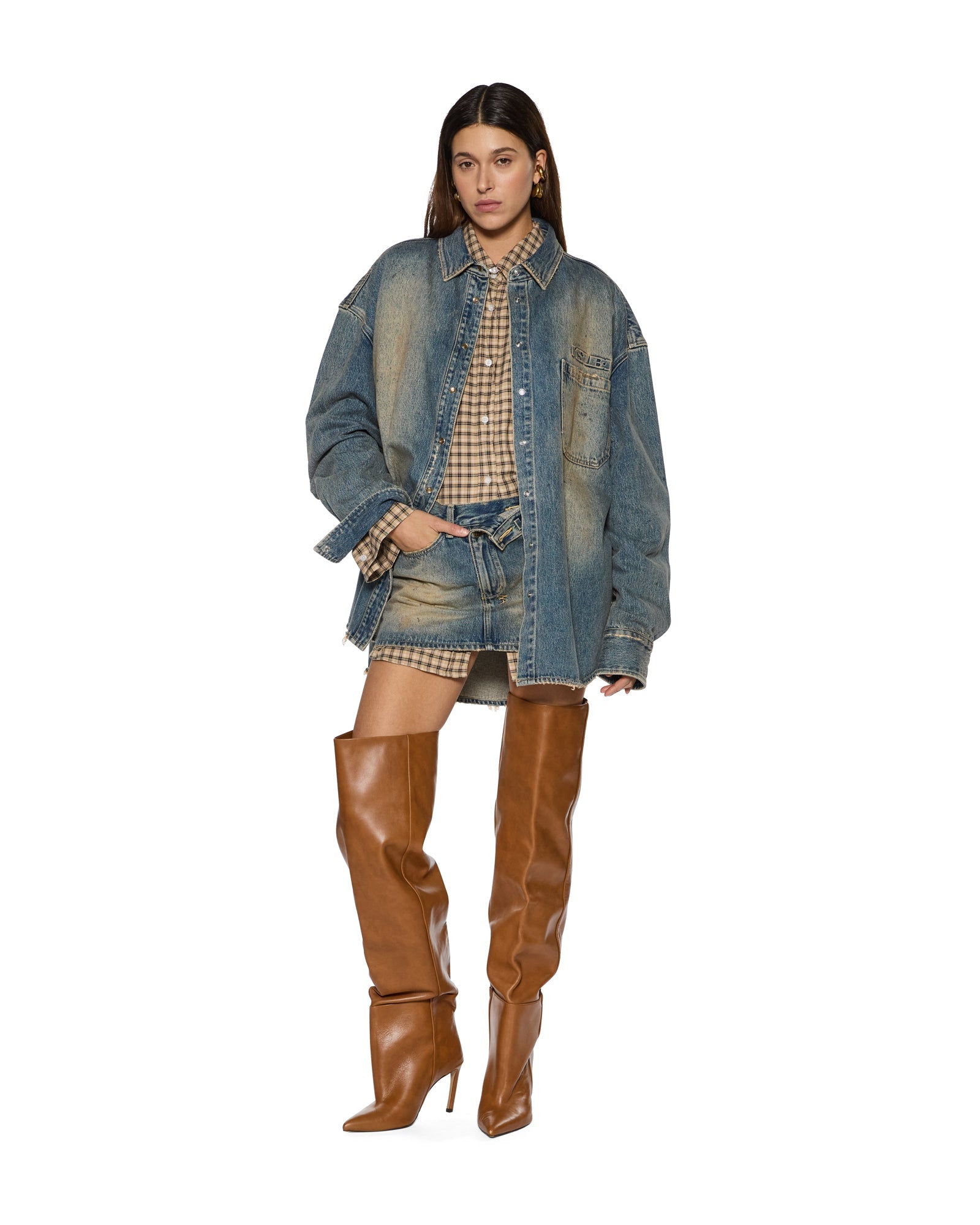 WOMENS OVERSIZED LS SHIRT DUNE OVERSIZED SHIRTS