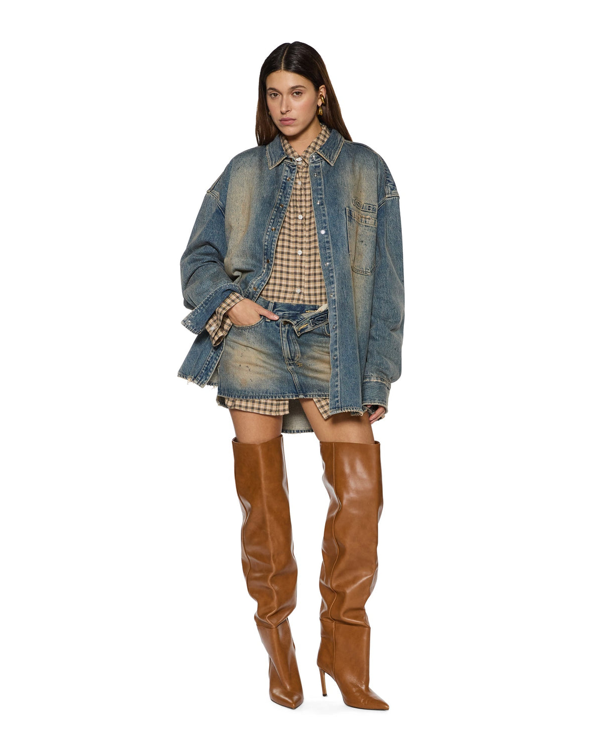 MICRO MINI SKIRT FLIP DUNE