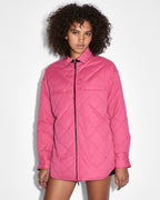 Womens Reversible Ls Shacket Oversized Jackets - Black