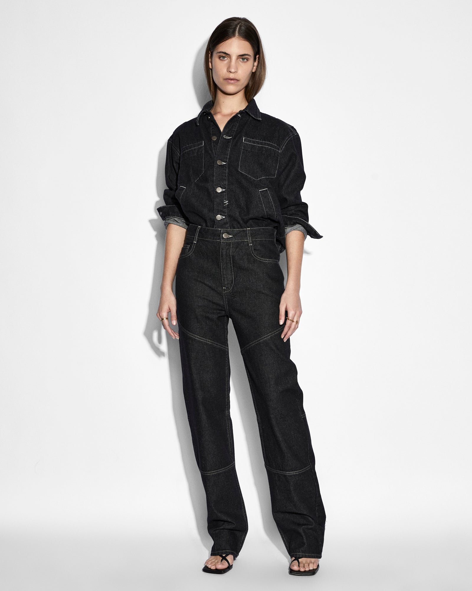 WOMENS  PLAYBACK MIDNIGHT STRAIGHT DENIM JEANS