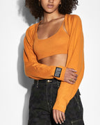 WOMENS TECHNO SHRUG SATSUMA KNITWEAR