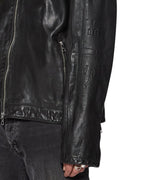 Mens Stinger Biker Moto Shell Regular Jackets - Black