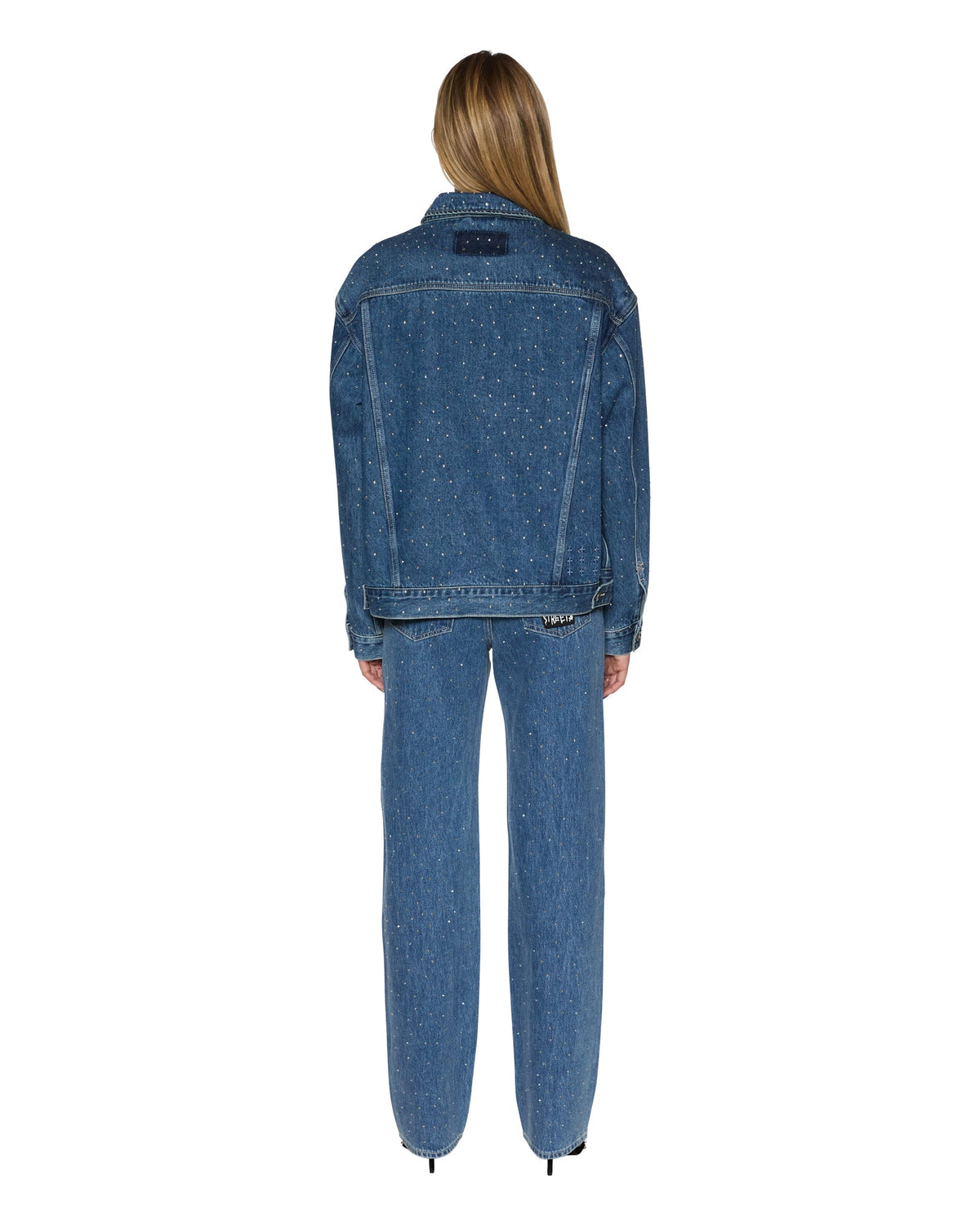 Womens Oversized Jacket Token Krystal Oversized Jackets - Denim