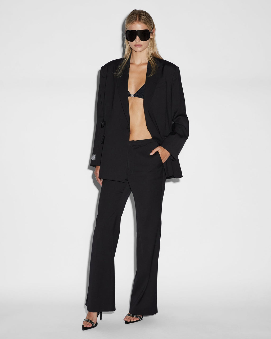 Womens Ultimate Blazer Black Oversized Jackets - Black