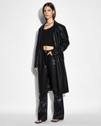 Womens Zephyr Duster Black Relaxed Jackets - Black