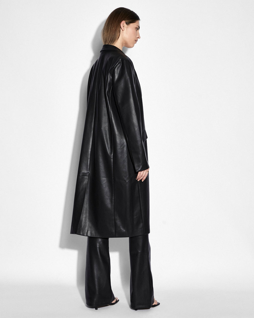 Womens Zephyr Duster Black Relaxed Jackets - Black
