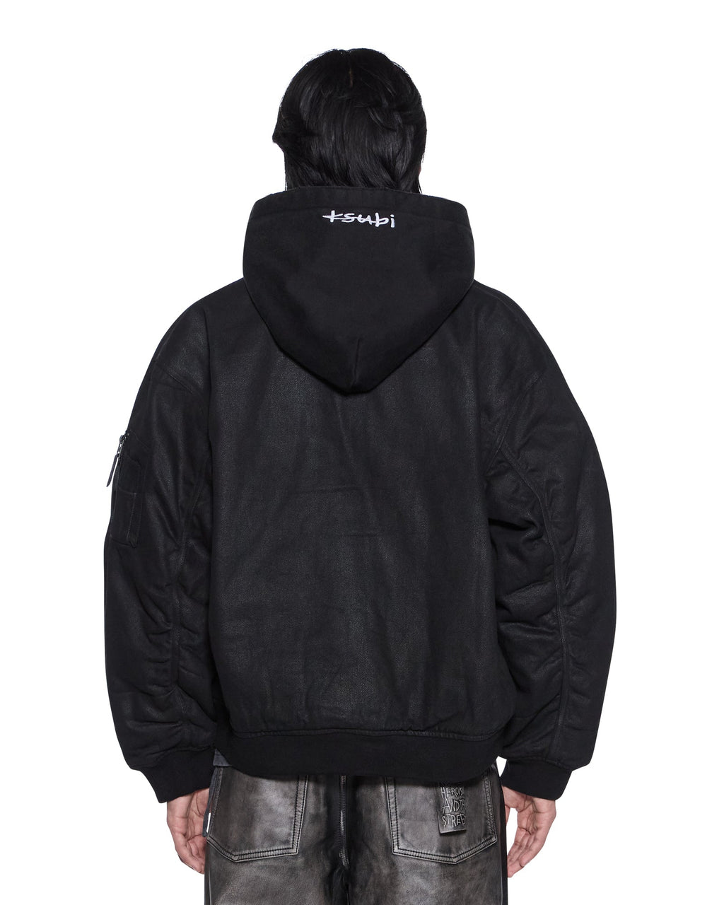 MENS SIN CITY PLATED WAXED JACKET BLACK JACKETS