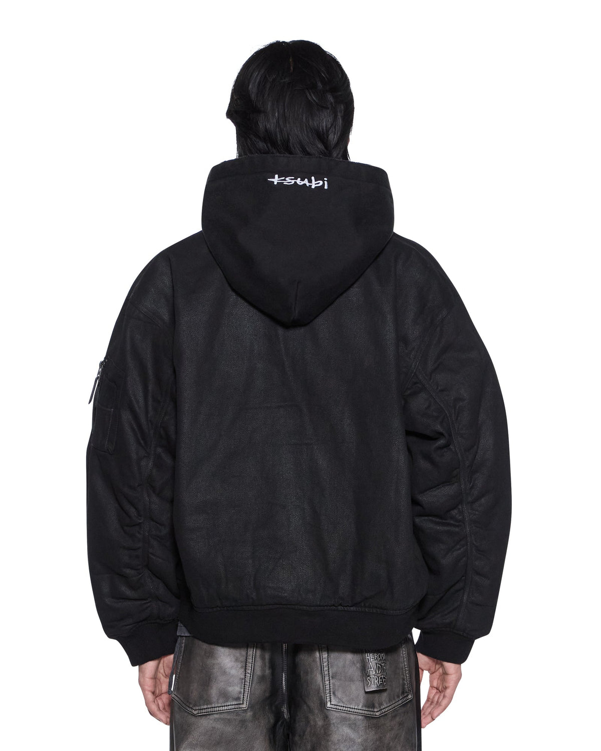 MENS SIN CITY PLATED WAXED JACKET BLACK JACKETS