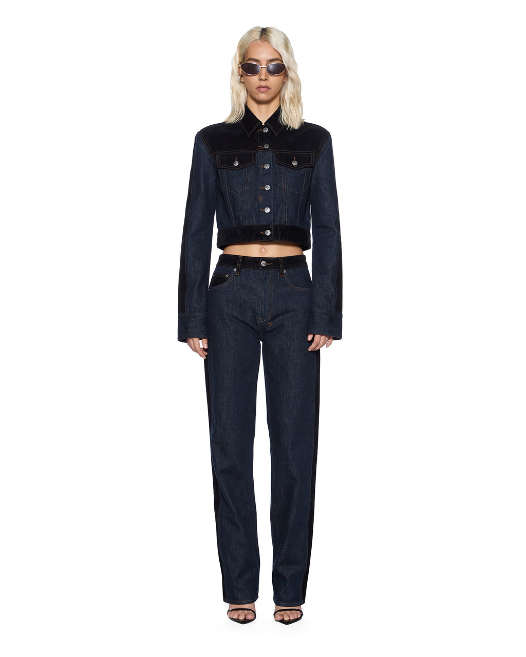 WOMENS SLIM TRUCKER JACKET VIXEN SPLICED JACKETS