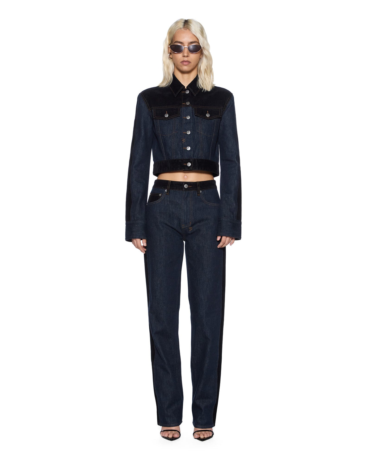 WOMENS SLIM TRUCKER JACKET VIXEN SPLICED JACKETS
