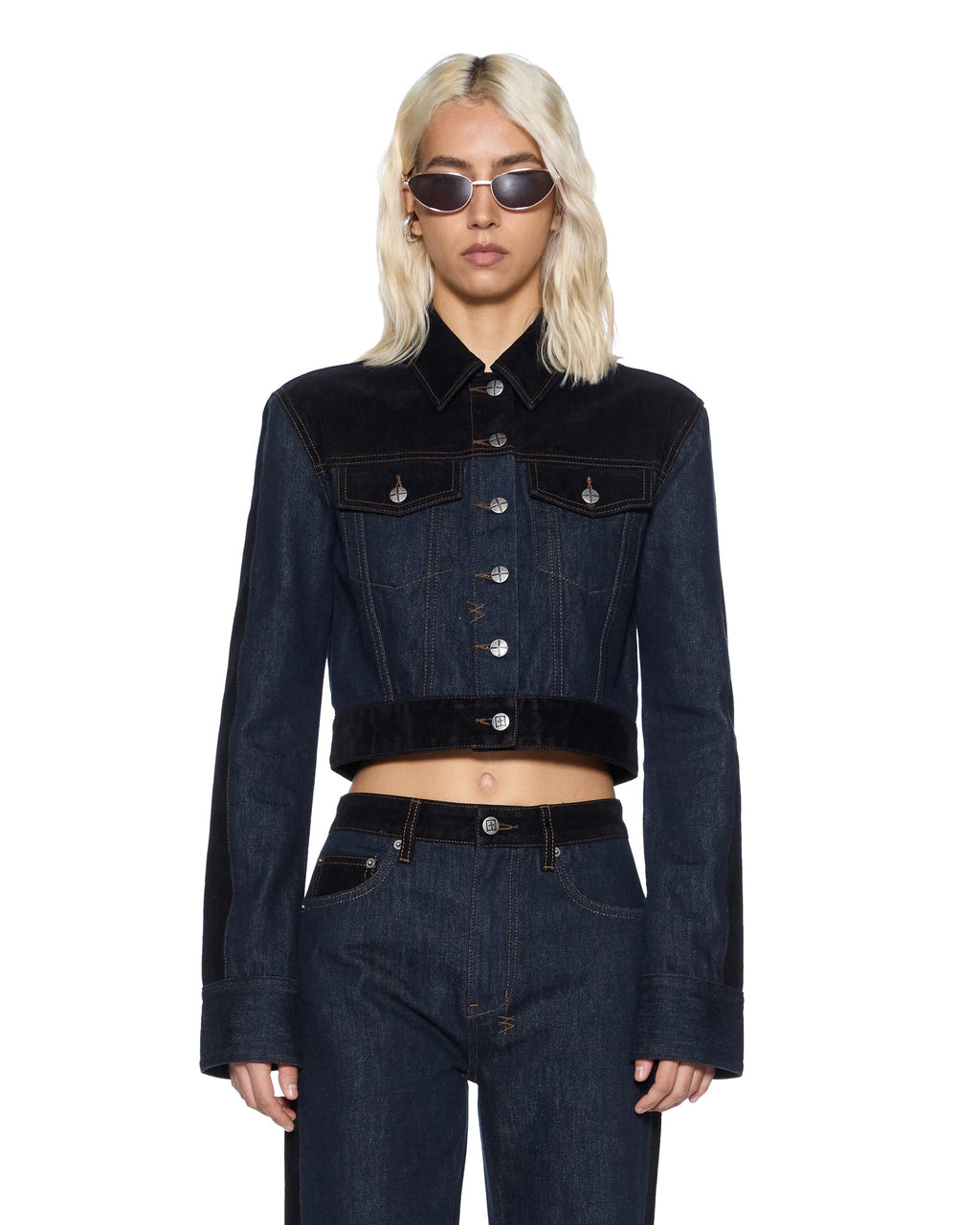 WOMENS SLIM TRUCKER JACKET VIXEN SPLICED JACKETS
