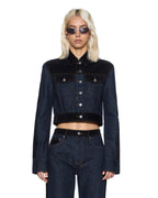 WOMENS SLIM TRUCKER JACKET VIXEN SPLICED JACKETS