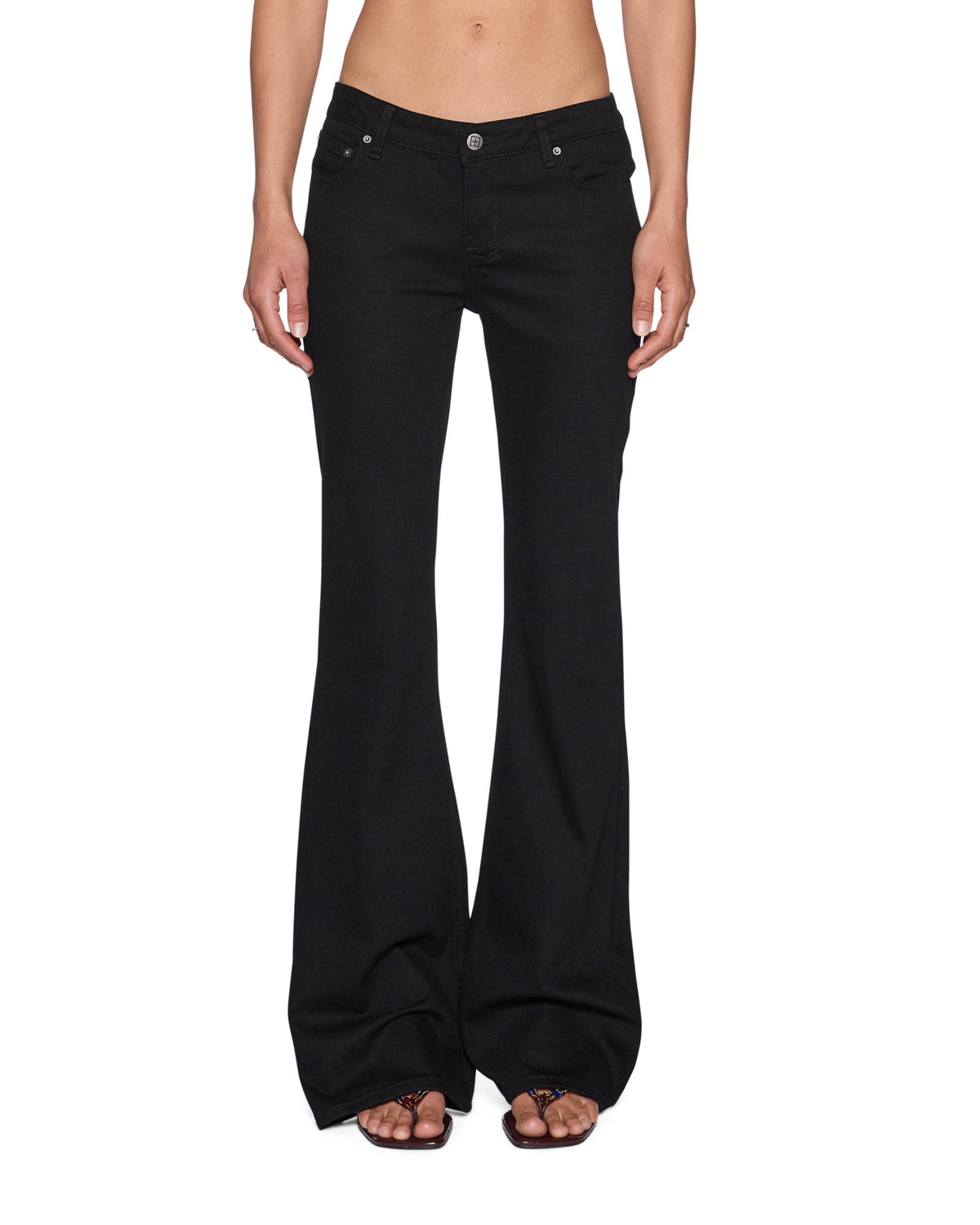 Womens Soho Lo Jet Black Bootcut Denim Jeans - Black