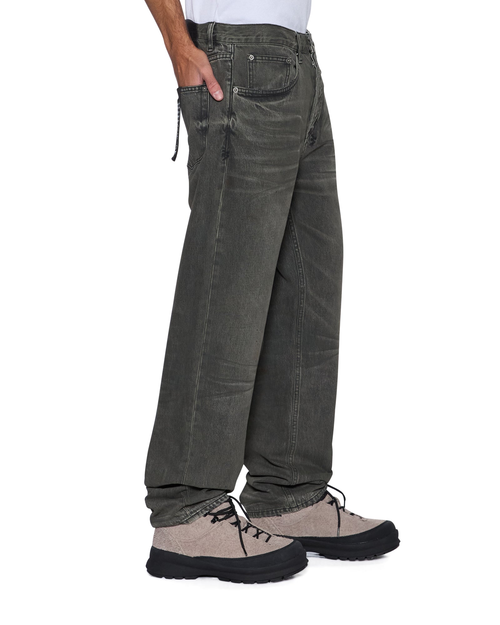 MENS  ANTI K MEKANIK GREY RELAXED DENIM JEANS
