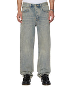 Mens Anti K Stagelight Metalik Relaxed Denim Jeans - Denim
