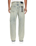 Mens Anti K Stagelight Trashed Relaxed Denim Jeans - Denim