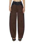 WOMENS BARREL JEAN ORIGINAL SPLICED DENIM JEANS