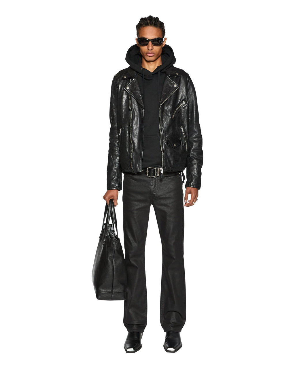 MENS BRONKO BLACK WAX DENIM JEANS