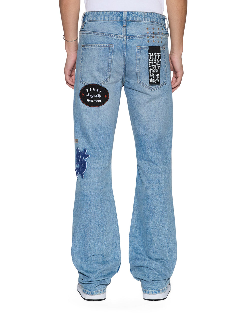 MENS BRONKO TRUE PATCHED DENIM JEANS