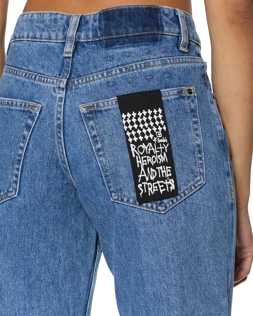 Womens Brooklyn Heritage Straight Denim Jeans - Denim