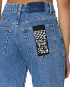 Womens Brooklyn Heritage Straight Denim Jeans - Denim