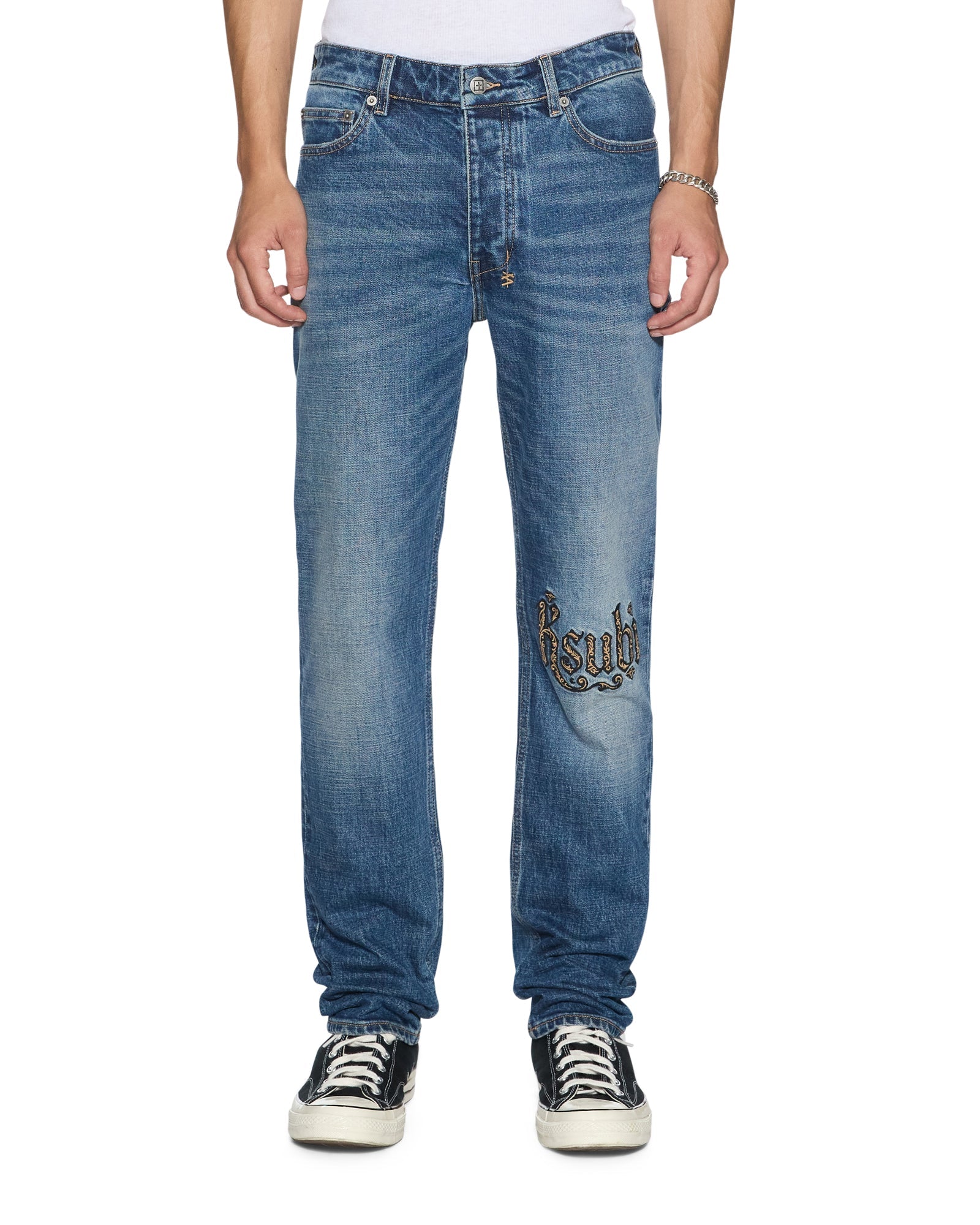 舜帝　3/10 Mens Chitch Arden Paise Slim Denim Jeans | Ksubi ++