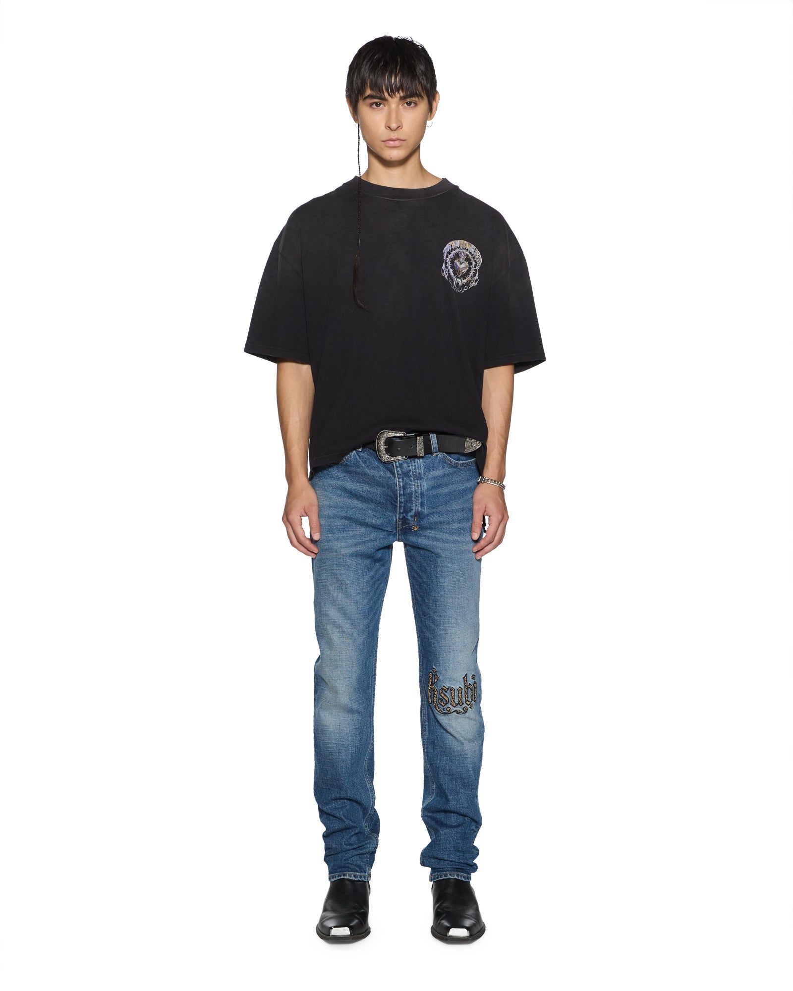 舜帝　3/10 Mens Chitch Arden Paise Slim Denim Jeans | Ksubi ++