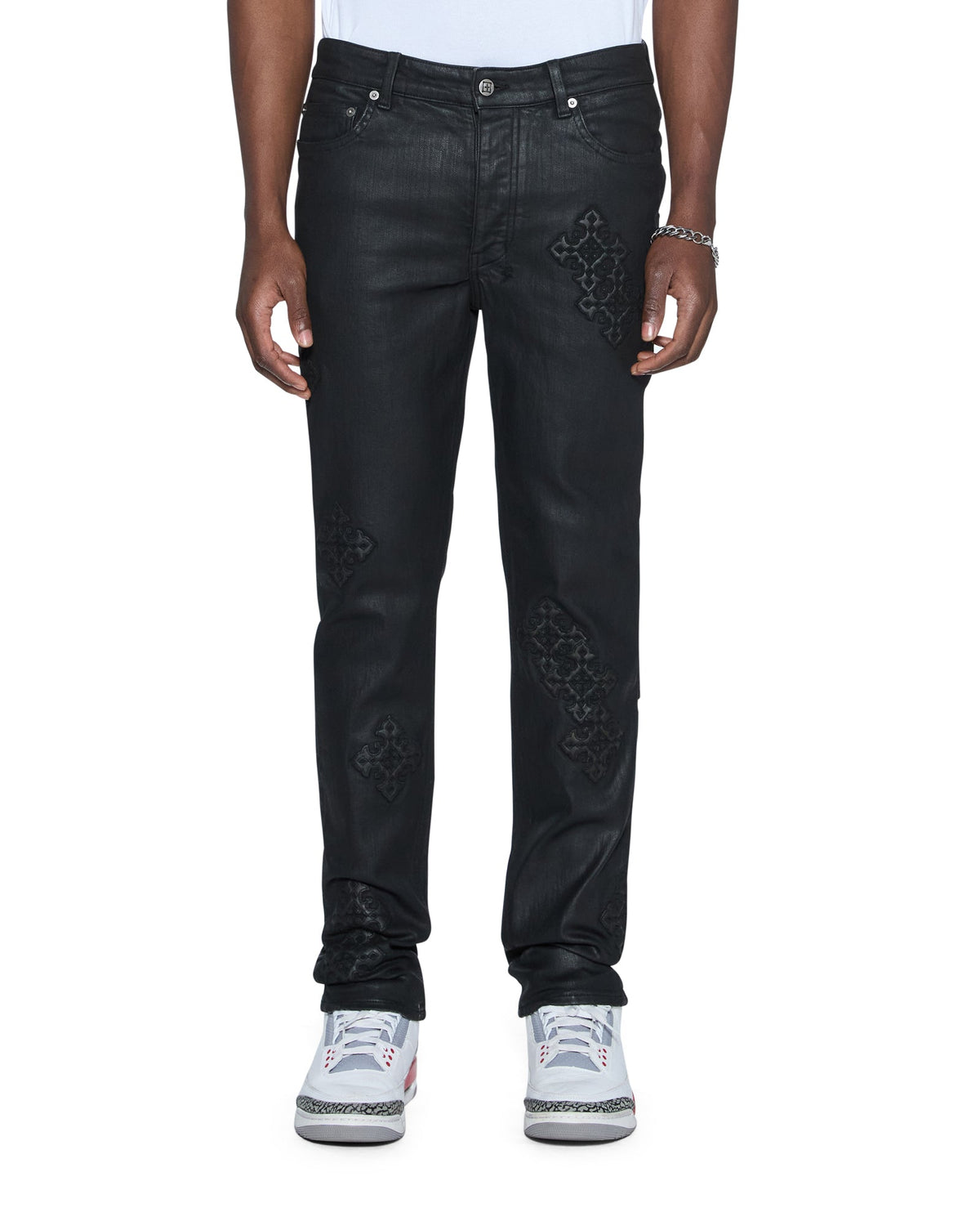 Mens Chitch Backstage Stardom Slim Denim Jeans - Black