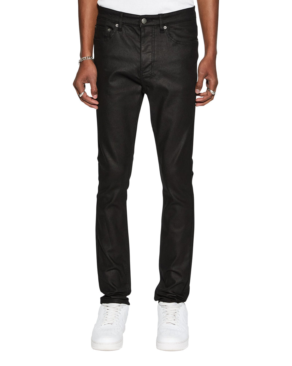 MENS CHITCH BLACK WAX DENIM JEANS