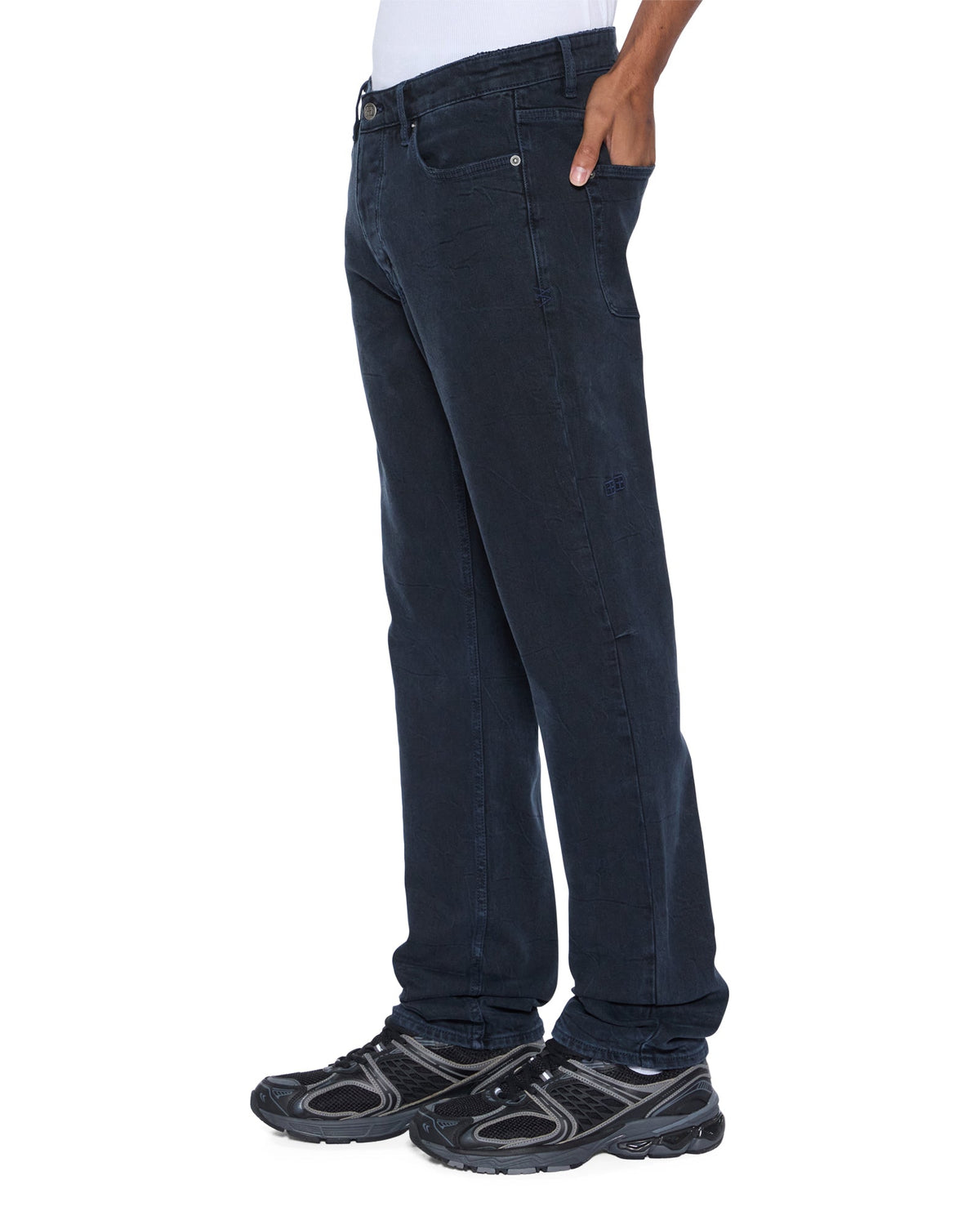 MENS CHITCH BLACK/BLUE DENIM JEANS